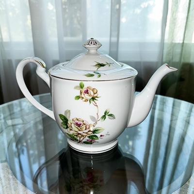 80 GOLDEN ROSE CHINA TEAPOT BY LYNMORE