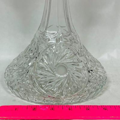 Vintage Bohemian Crystal Decanter Ship's Captain style