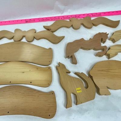 Wooden Shapes for Painting & Decoration Craft Projects - signs and animals