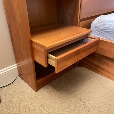 Scandinavian Full Size Bed with Side Tables (GB1-SS)