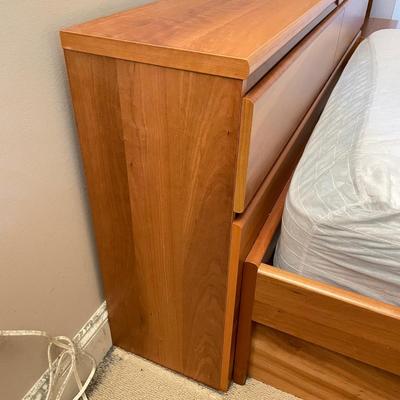 Scandinavian Full Size Bed with Side Tables (GB1-SS)