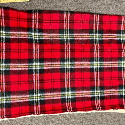 Vintage Tennessee Woolen Mills Red Plaid Blanket