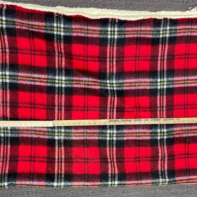 Vintage Tennessee Woolen Mills Red Plaid Blanket