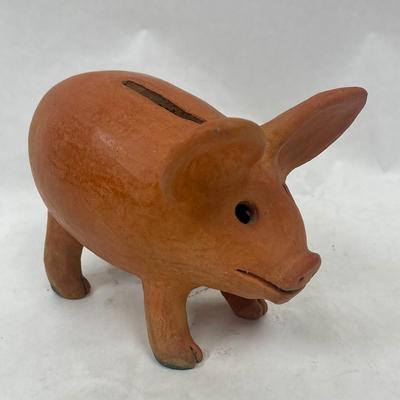 Tera Cotta Figurine Pig Piglet Piggy Bank