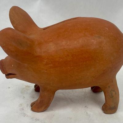 Tera Cotta Figurine Pig Piglet Piggy Bank