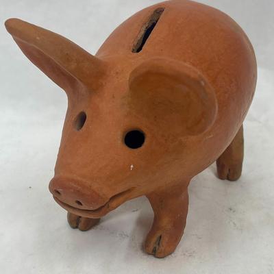 Tera Cotta Figurine Pig Piglet Piggy Bank