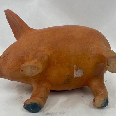 Tera Cotta Figurine Pig Piglet Piggy Bank