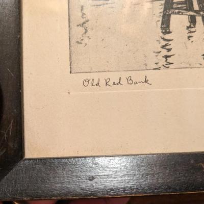 Original Lionel Barrymore Signed "Old Red Bank"