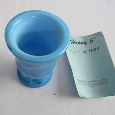Vintage Boyd Glass Hoppy Limited Edition Toothpick Holder, 455/1000