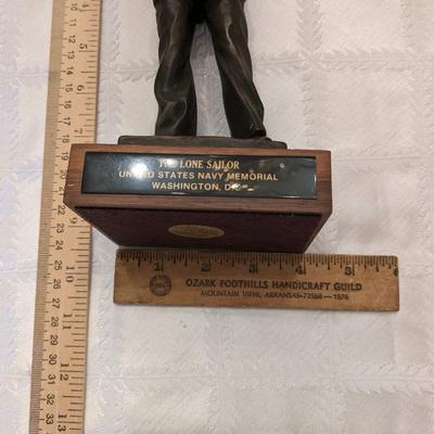 The Lone Sailer Statue Bronze, Signed