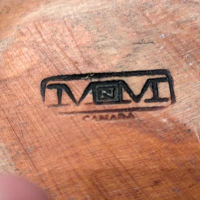 Hand Turned 11" Wood Maple Bowl Made In Canada Signed MNM