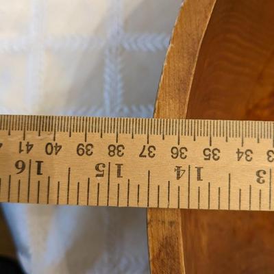 Hand Turned 11" Wood Maple Bowl Made In Canada Signed MNM