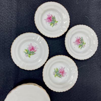 Child's Porcelain Tea Set - white with pink roses