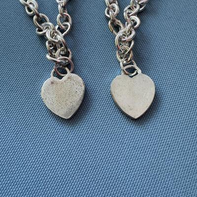 Two Heart Chain Bracelets (K-TF)