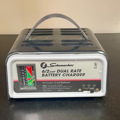 Schumacher 6/2 Amp Dual Rate Battery Charger for 6 and 12 Volt Batteries