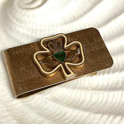 98 VINTAGE CLADDAGH CELTIC MONEY CLIP