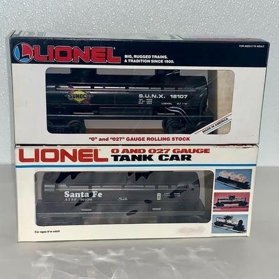 Lot of Two (2) Lionel Tank Cars