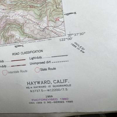 Santa Clara County maps, Topos, map book, books about the area, 2 large sign vinyl rolls.