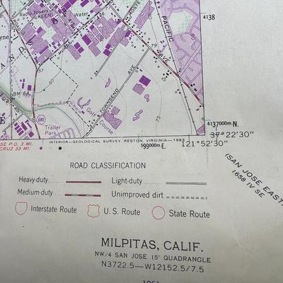 Santa Clara County maps, Topos, map book, books about the area, 2 large sign vinyl rolls.