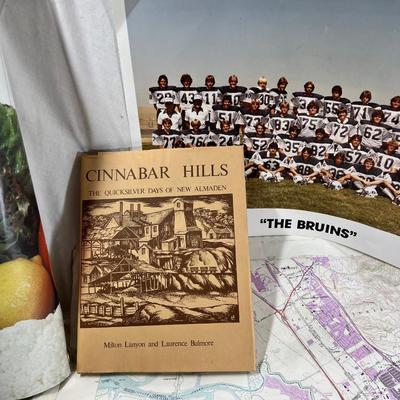 Santa Clara County maps, Topos, map book, books about the area, 2 large sign vinyl rolls.