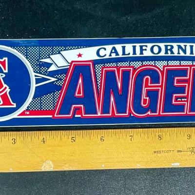 California Angels CA Interlocked Logo Bumper Sticker