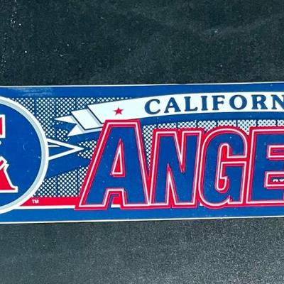 California Angels CA Interlocked Logo Bumper Sticker