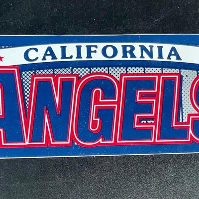 California Angels CA Interlocked Logo Bumper Sticker