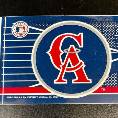 California Angels CA Interlocked Logo Bumper Sticker