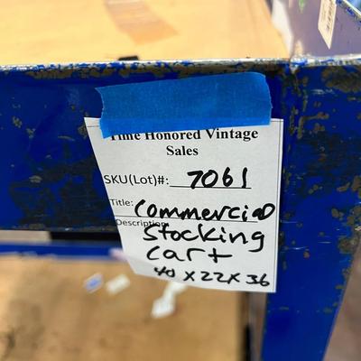 Rolling Commercial re-stock cart
