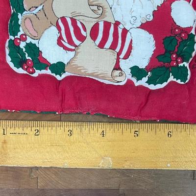 Santa and Teddy Bear Christmas Hot Pad