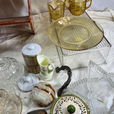 Maple MCM wall Shelf Vintage glassware