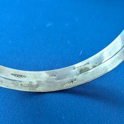 Lot of 4 Sterling silver bangle bracelets