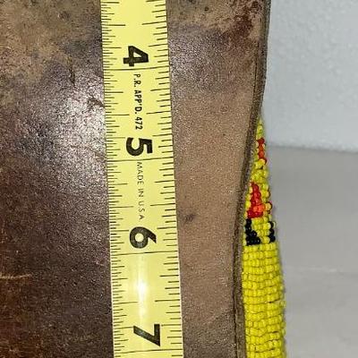 Vintage Native American Beaded Leather Moccasins