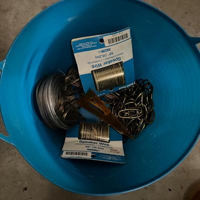 Speaker wire and decorative chains