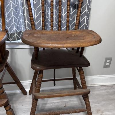 Vintage Wood High Chairs