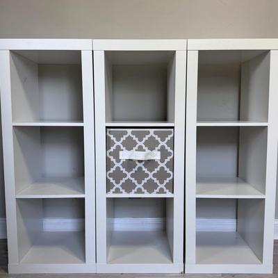 White Cube Shelves- 3 piece set