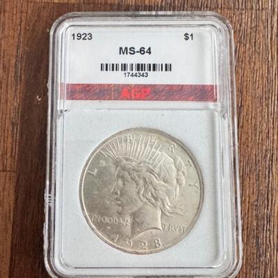 1923 Peace Dollar