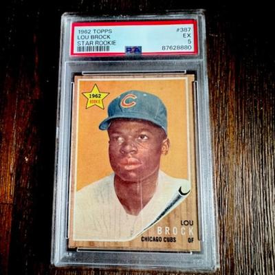 1962 Lou Brock Rookie Card