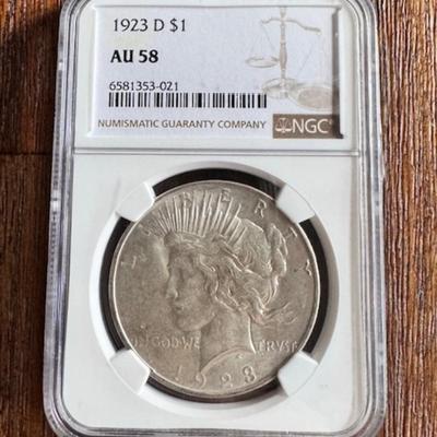 1923 D Peace Dollar