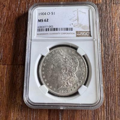 1904 O Morgan Silver Dollar