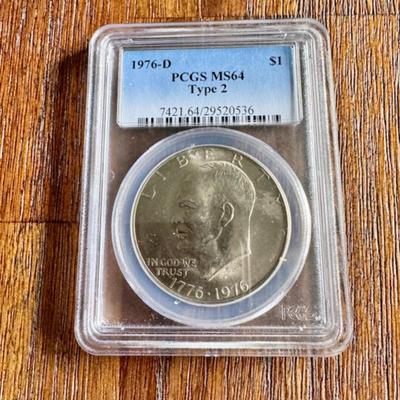 1976 D Eisenhower Silver Dollar