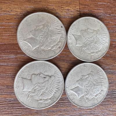 4 1922 Peace Dollars