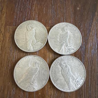 4 1922 Peace Dollars