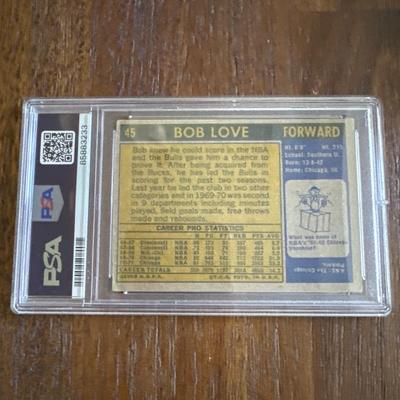 1971 Topps Bob Love Autographed Card