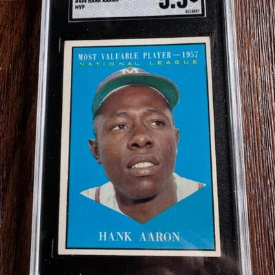 1961 Topps Hank Aaron Card