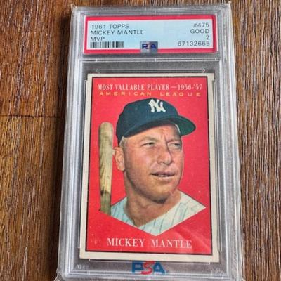 1961 Topps Mickey Mantle Card