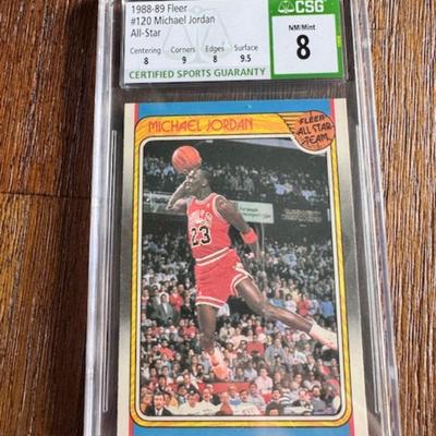 1988-89 Fleer AS Card Michael Jordan