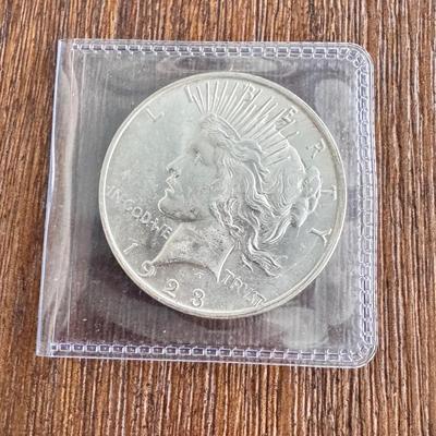1923 D Peace Dollar
