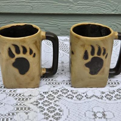 (2) Bear Paw Coffee Mugs