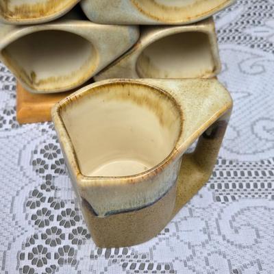 (10) Signed Coffee Mugs and 2 Stands